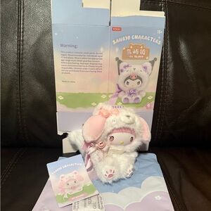 Sanrio Characters fox island plush keychain - My Melody